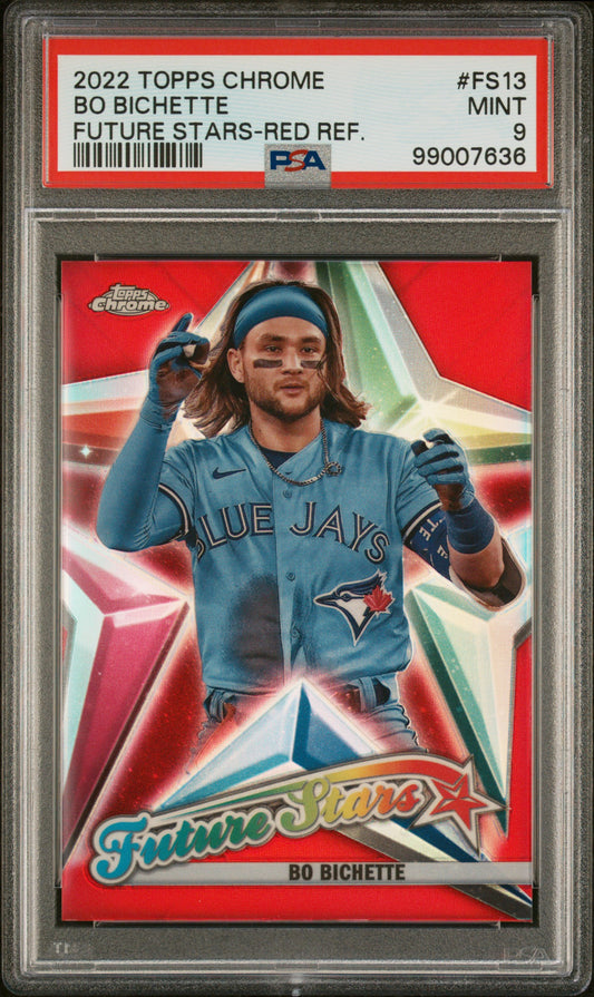 2022 Topps Chrome Future Stars Future Stars-Red Ref. Bo Bichette 9 PSA #FS13