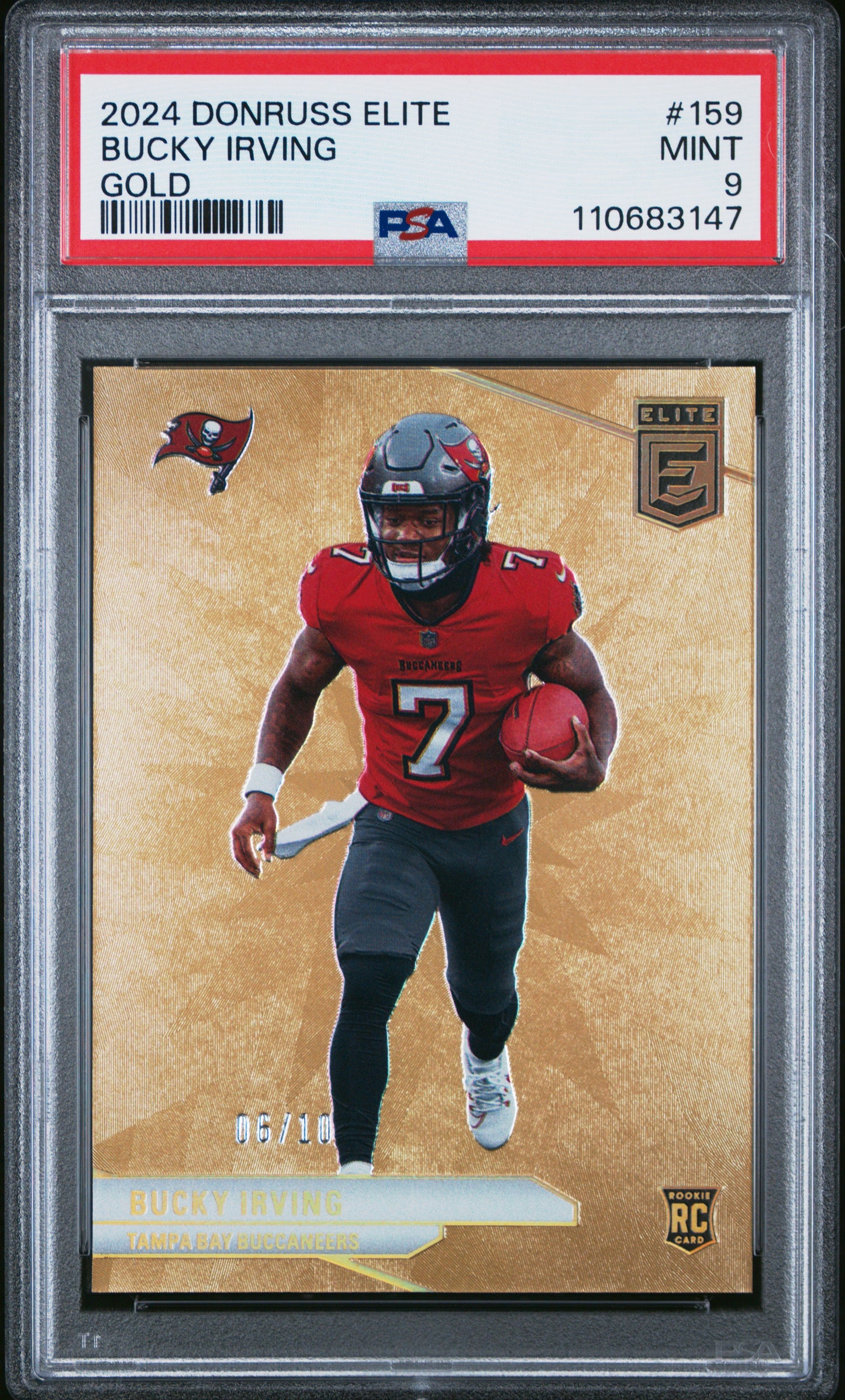 2024 Panini Donruss Elite Gold Bucky Irving 9 PSA #159