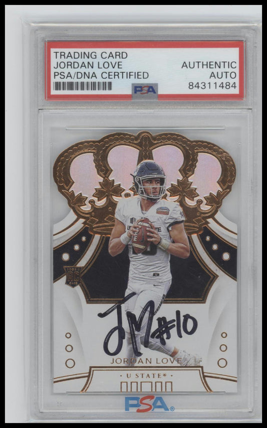 2020 Chronicles Crown Royale Draft Picks Jordan Love #28 Certified Auto