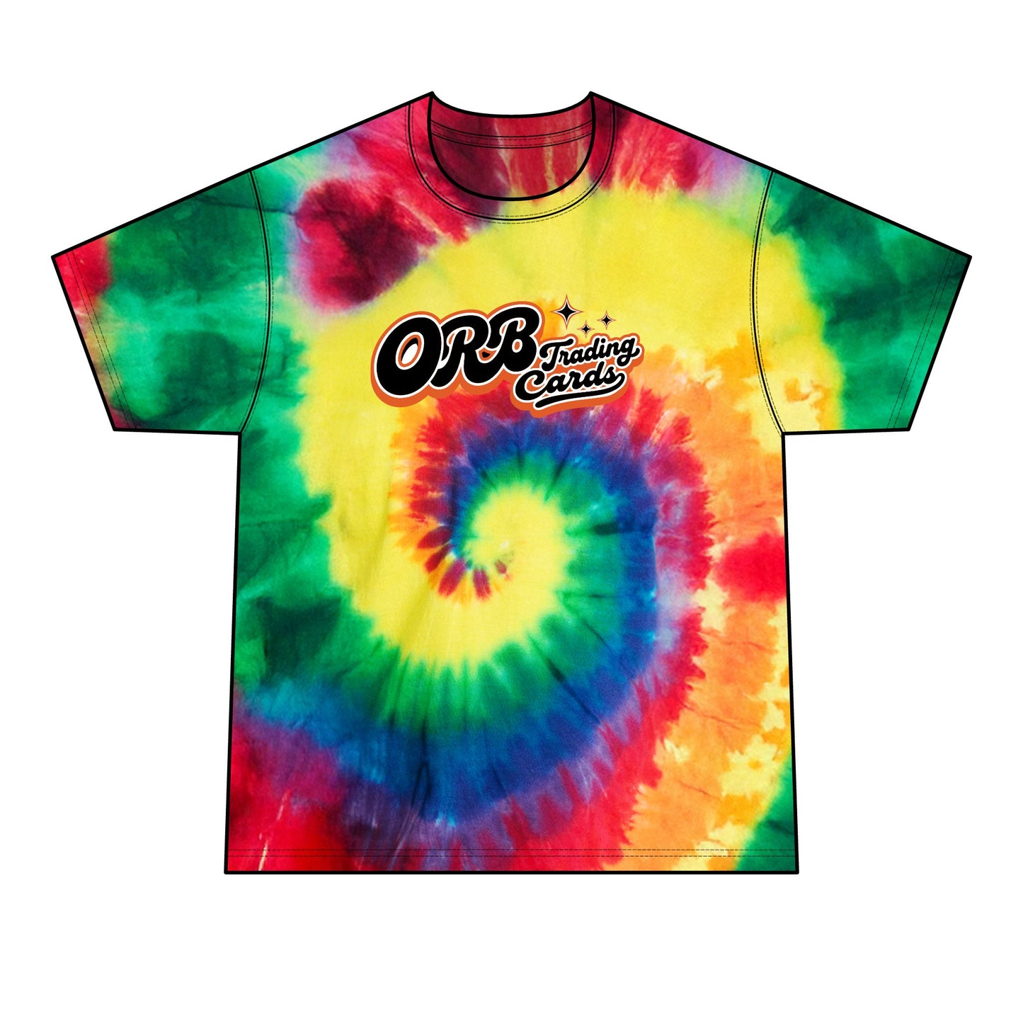 Tie-Dye T-Shirt — "Find Your People" Graphic Tee (ORB Trading Cards Logo)