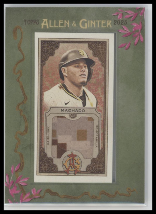 2025 Topps Allen & Ginter Framed Mini Relics Manny Machado #MFR-MM