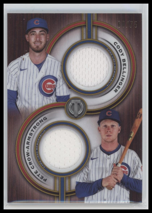 2025 Topps Two Player Dual Relic Gold #/75 Cody B / Pete C-A #TPDR-BCA