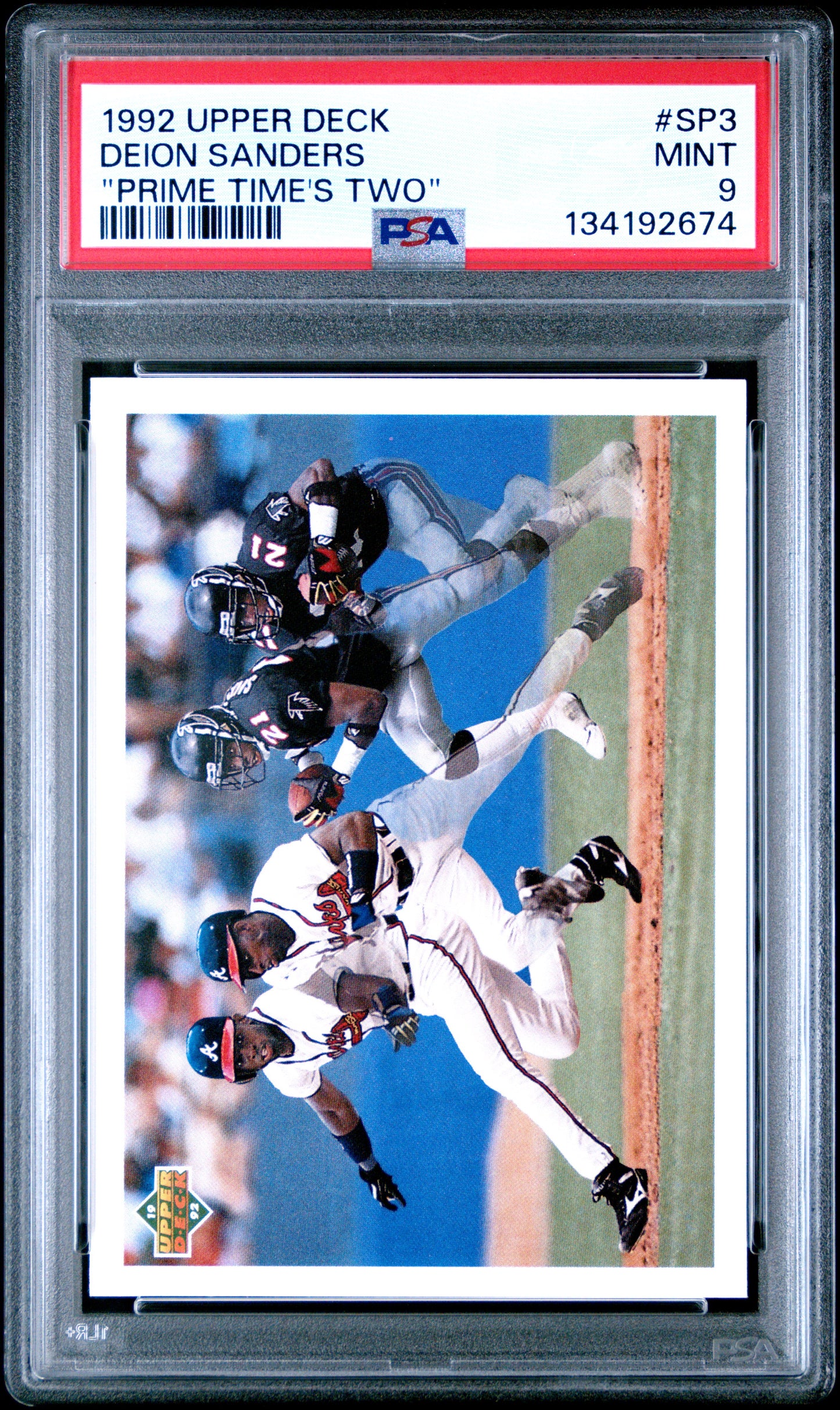 1992 Upper Deck "Prime Time'S Two" Deion Sanders 9 PSA #SP3