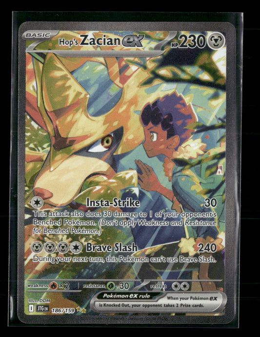 SV09: Journey Together Hop's Zacian ex Holo #186/159