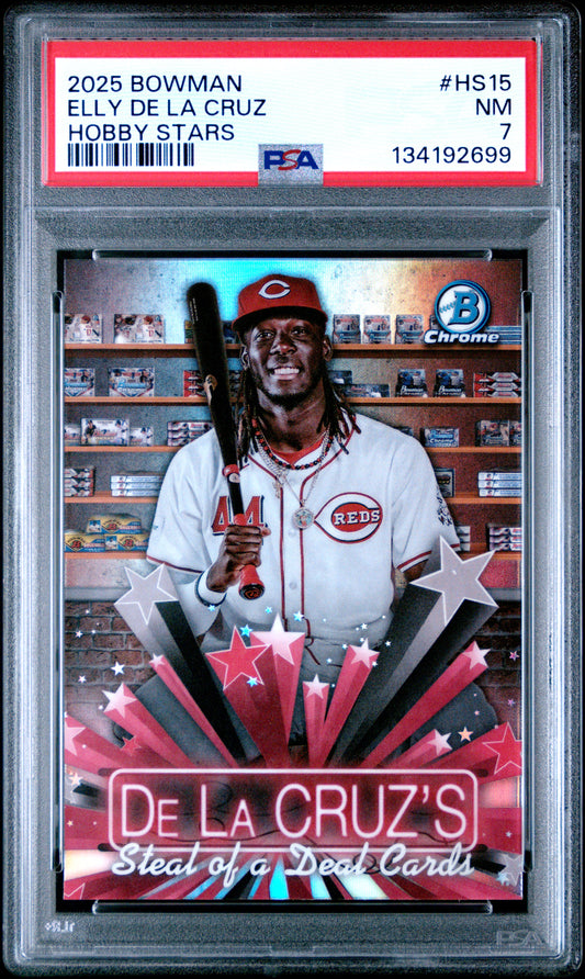 2025 Bowman Hobby Stars Elly De La Cruz 7 PSA #HS15