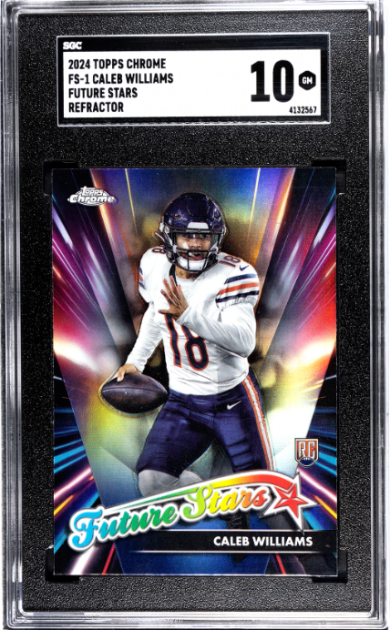 2024 Topps Chrome Future Stars Refractor Caleb Williams 10 SGC #FS-1