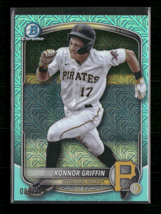 2025 Bowman Chrome Prospects Aqua Shimmer Refractor Konnor Griffin #/125 #BCP-86