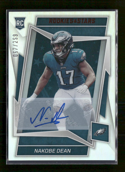 2022 Panini Rookies & Stars Rookies Signatures Nakobe Dean #/299 Auto #200