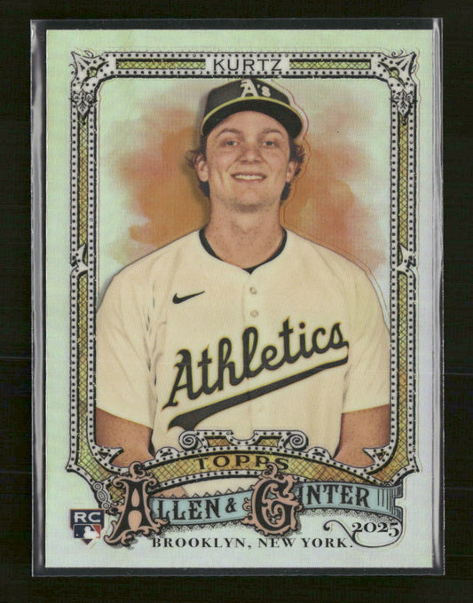 2025 Topps Allen & Ginter Chrome Refractor Nick Kurtz Rookie #296