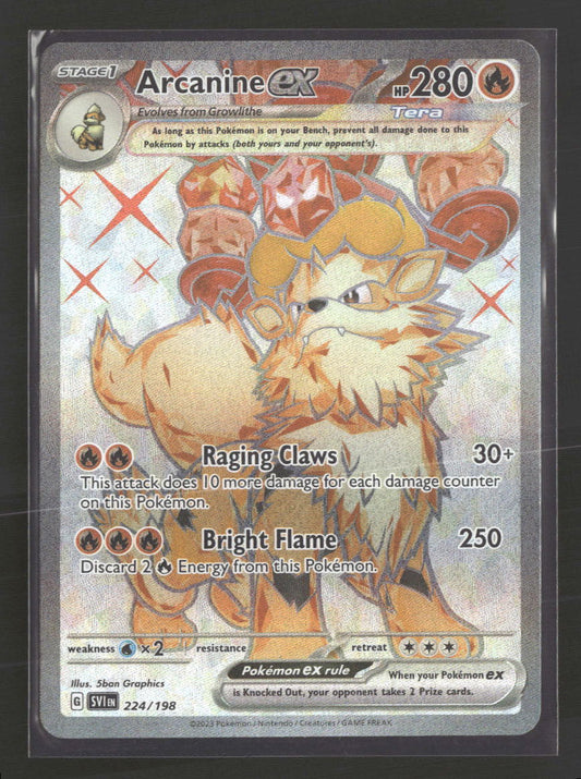 SV01: Scarlet & Violet Base Set Arcanine ex Holo #224/198