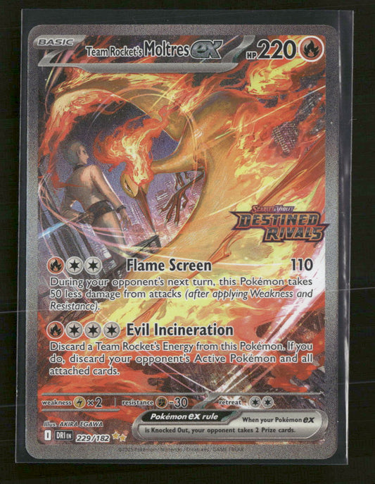SV10: Destined Rivals Team Rocket's Moltres ex Holo #229/182