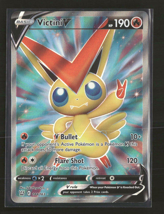 SWSH05: Battle Styles Victini V (Full Art) Holo #144/163