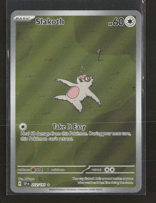 SV08: Surging Sparks Slakoth Holo #212/191