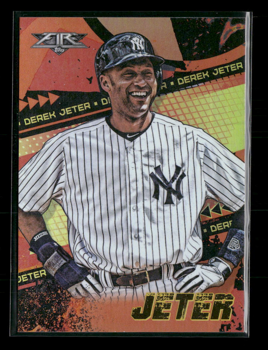 2022 Topps Fire Orange Derek Jeter #/299 #114