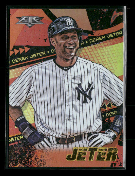 2022 Topps Fire Orange Derek Jeter #/299 #114