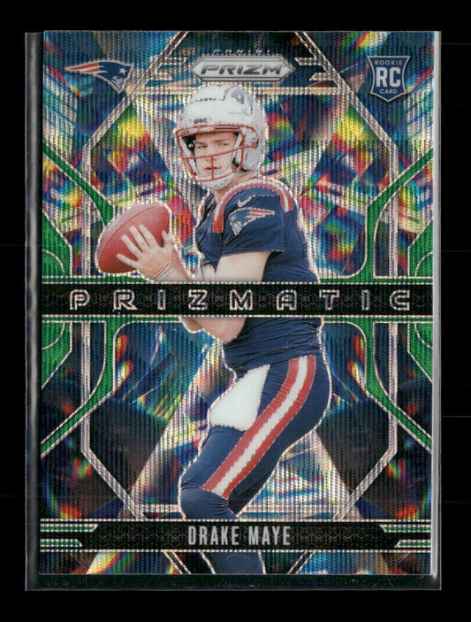 2024 Panini Prizm - Prizmatic Wave Green Prizm Drake Maye #2