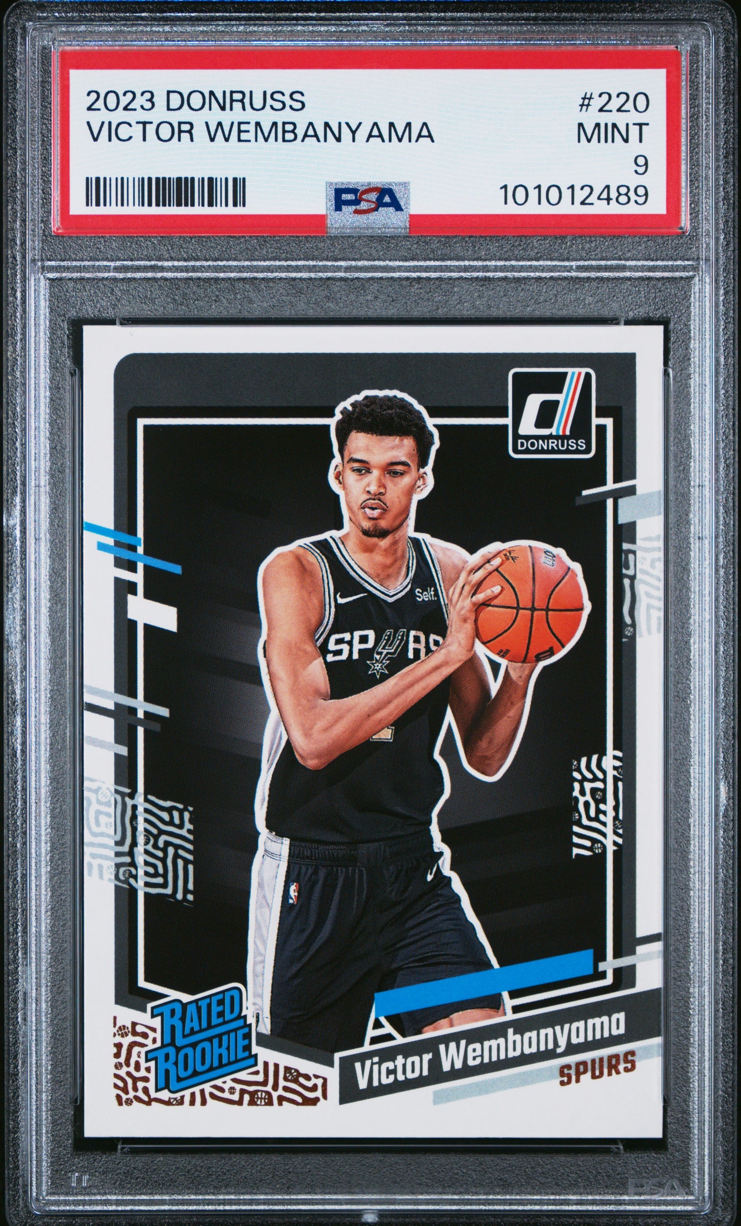 2023 Panini Donruss Victor Wembanyama 9 PSA #220