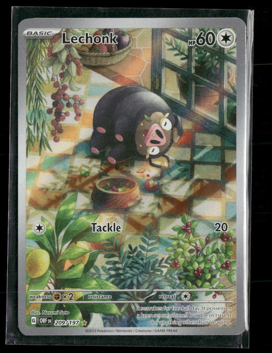 SV03: Obsidian Flames Lechonk Holo #209/197