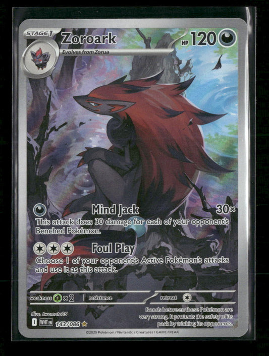 SV: White Flare Zoroark Holo #143/086