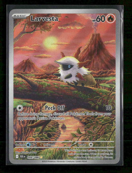 SV: Black Bolt Larvesta Holo #099/086