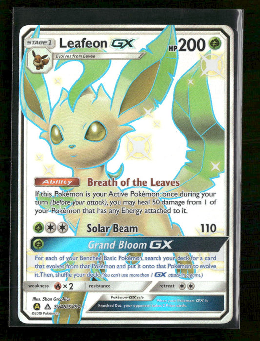 Hidden Fates: Shiny Vault Leafeon GX #SV46/SV94