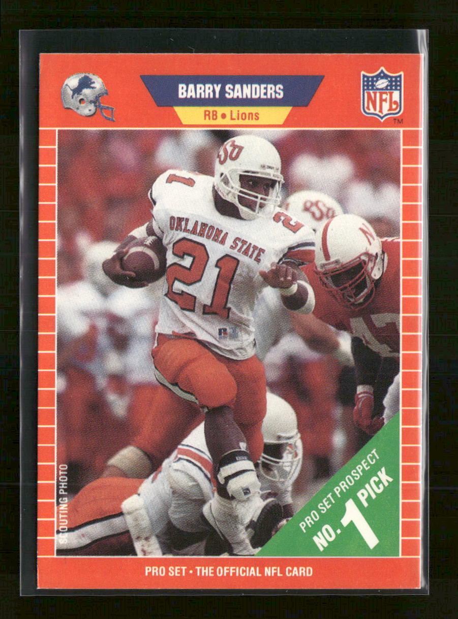 1989 Pro Set Barry Sanders Rookie #494