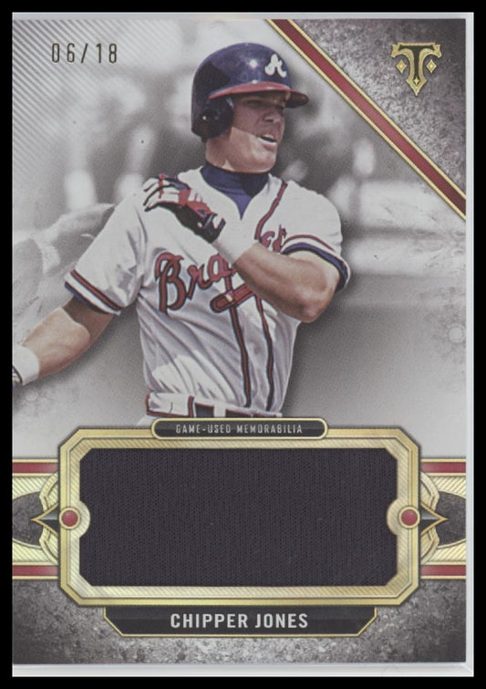 2024 Topps Triple Threads Relics Legends Jumbo Chipper Jones #/18 #RLJ-CJ
