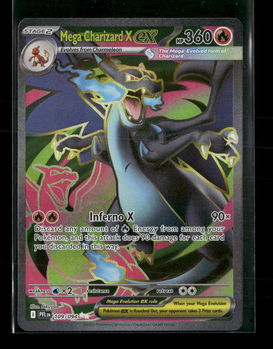 ME02: Phantasmal Flames Mega Charizard X ex #109/094