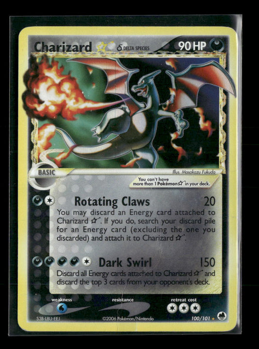 Dragon Frontiers Charizard Star (Delta Species) #100/101 (Damaged)