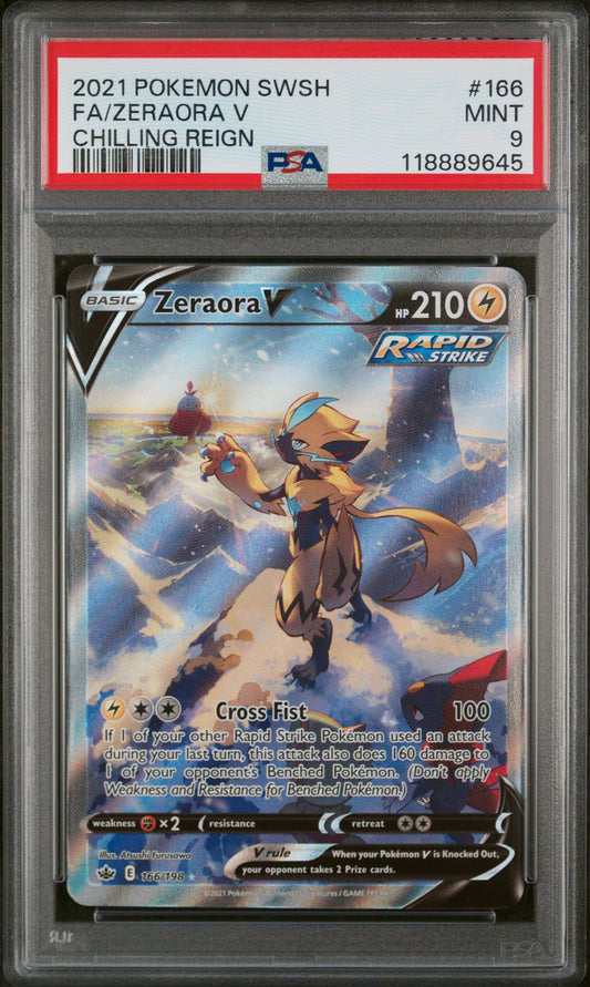 Sword & Shield Chilling Reign Chilling Reign Fa/Zeraora V 9 PSA #166