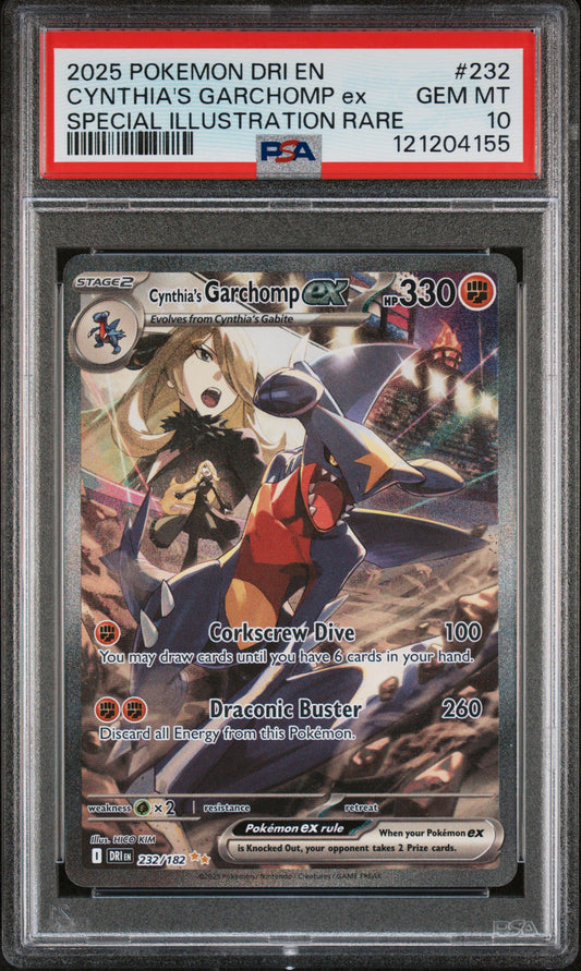 Destined Rivals Special Illustration Rare Cynthia'S Garchomp Ex 10 PSA #232