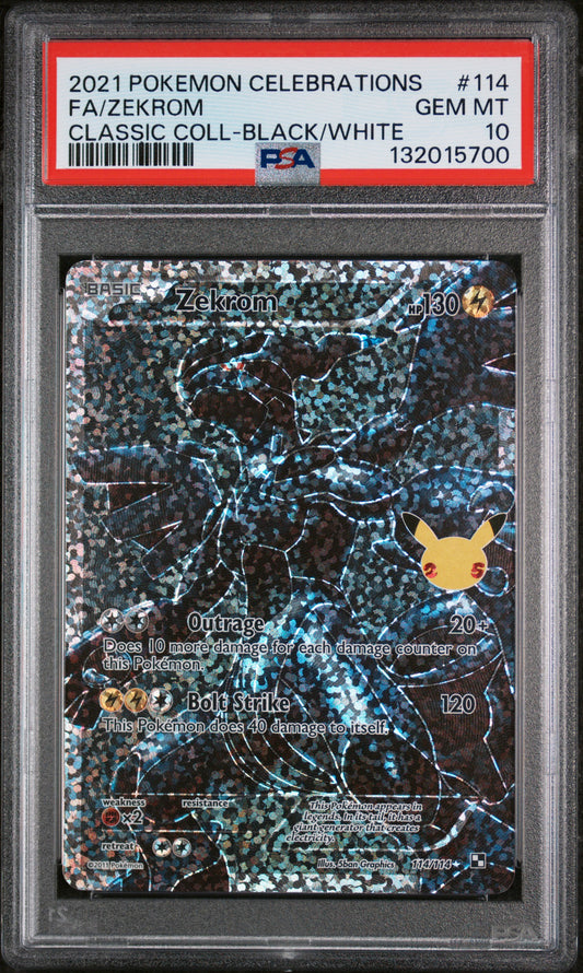 Celebrations Classic Collection Classic Coll-Black/White Zekrom 10 PSA #114