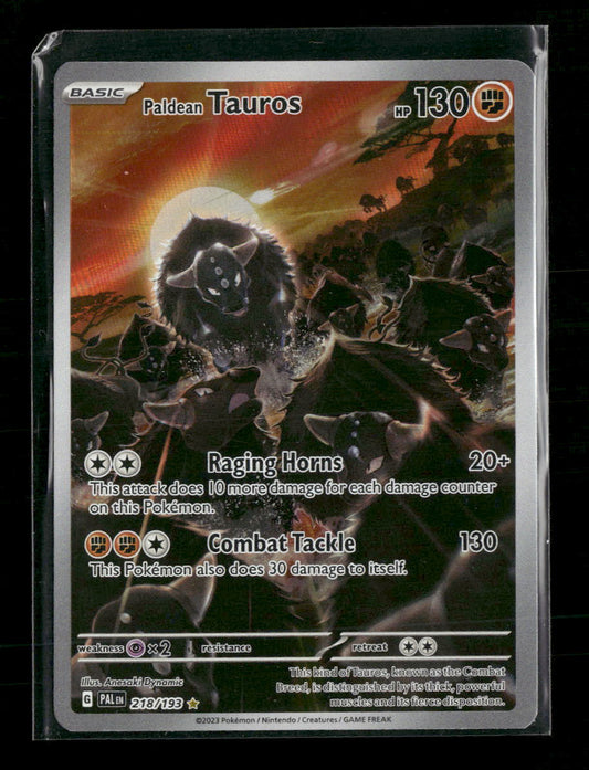 SV02: Paldea Evolved Paldean Tauros #218/193