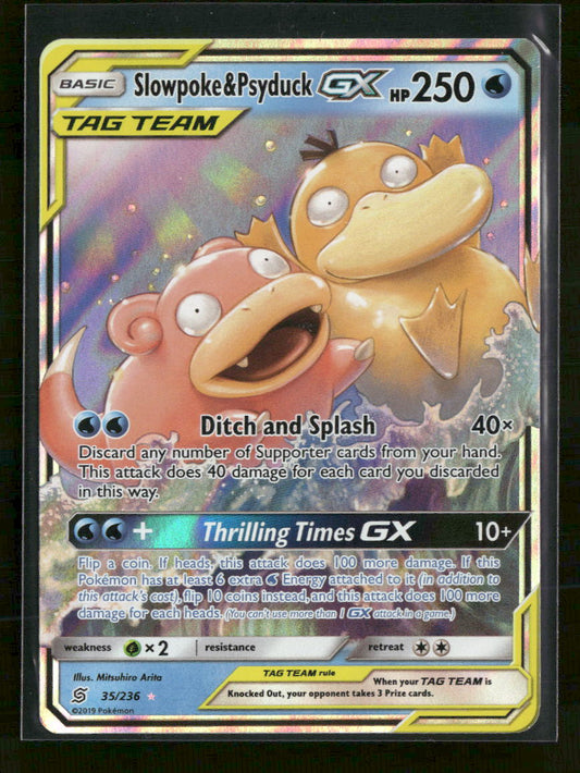 SM - Unified Minds Slowpoke & Psyduck GX #35/236