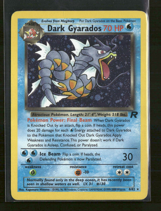 Team Rocket Dark Gyarados (8) Unlimited #08/82