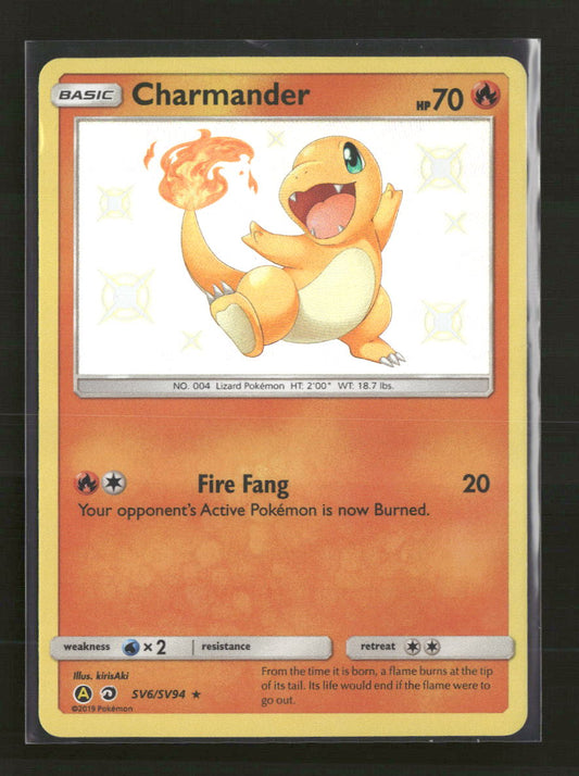Hidden Fates: Shiny Vault Charmander #SV6/SV94