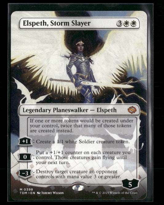 Tarkir: Dragonstorm Elspeth, Storm Slayer (Borderless) #398