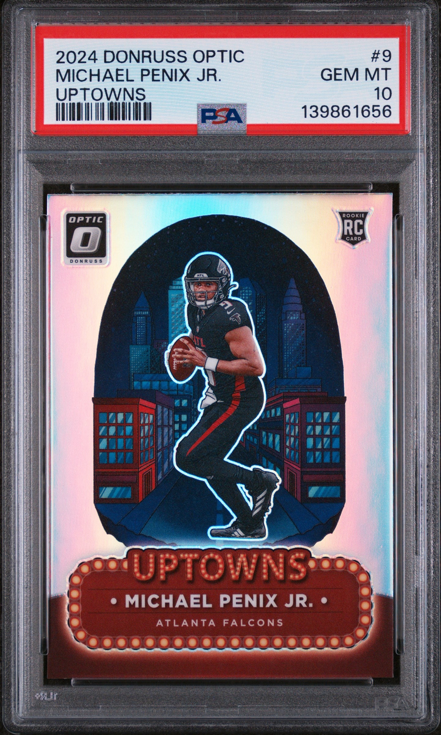 2024 Panini Donruss Optic Uptowns Michael Penix Jr. 10 PSA #9