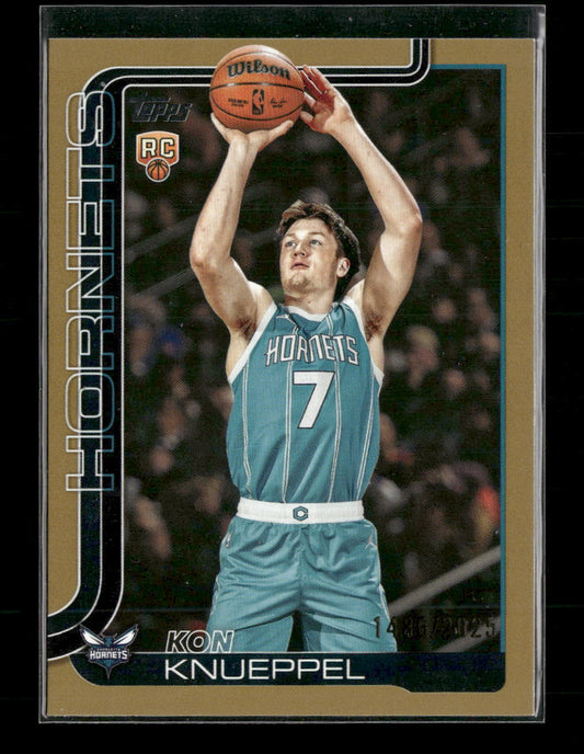 2025-26 Topps Gold Kon Knueppel Rookie #/2025 #204