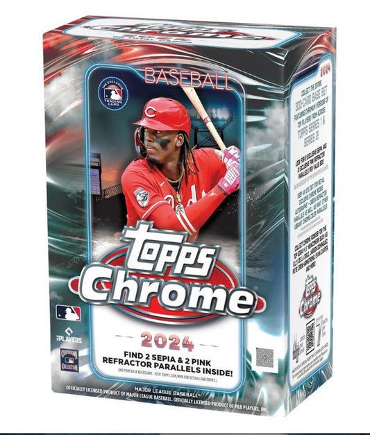 Caja de regalo con valor de béisbol Topps Chrome 2024