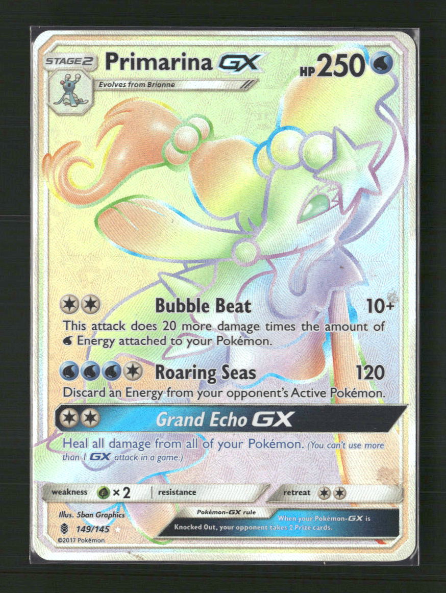 SM - Guardians Rising Primarina GX (Secret) #149/145