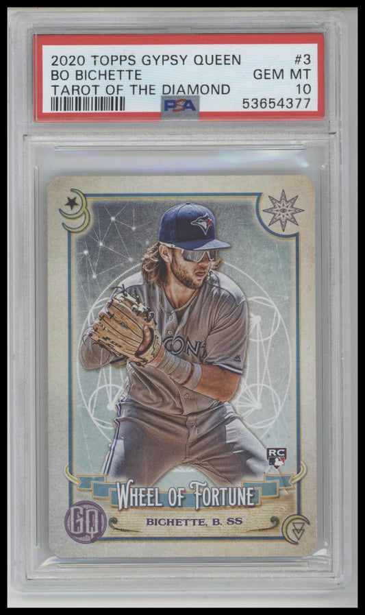 2020 Topps Gypsy Queen Tarot Of The Diamond Bo Bichette 10 PSA #3