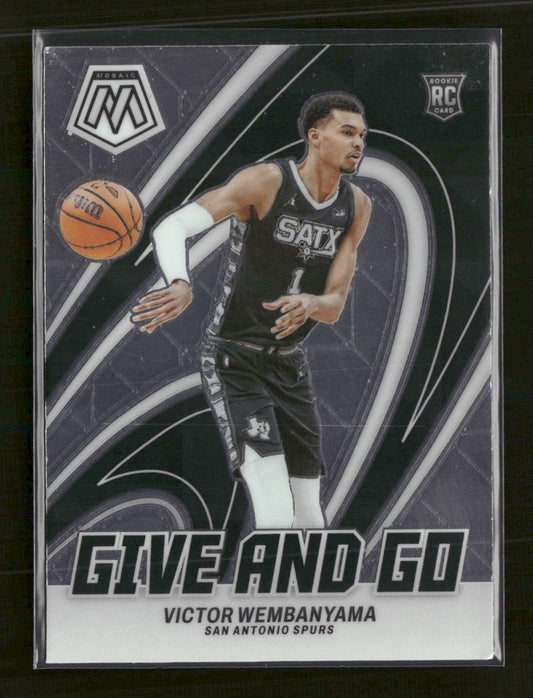 2023-24 Panini Mosaic Give and Go Victor Wembanyama #12