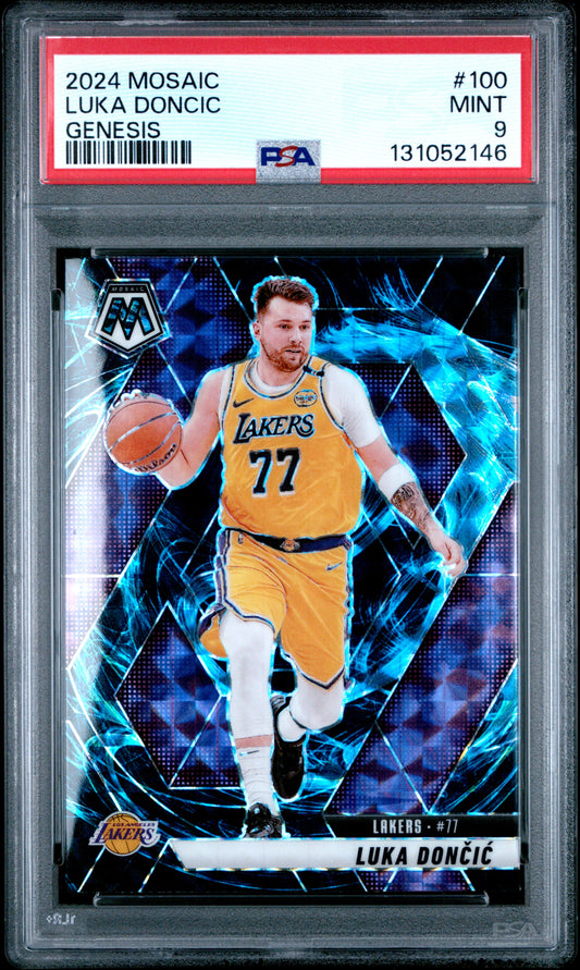 2024 Panini Mosaic Genesis Luka Doncic 9 PSA #100