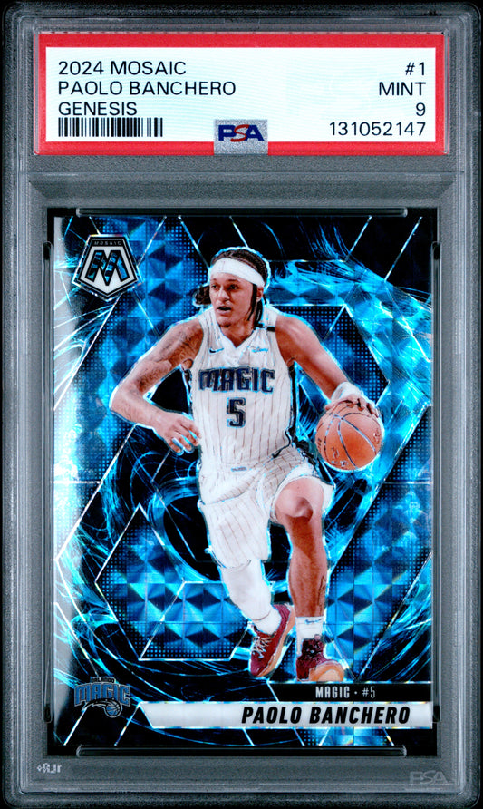 2024 Panini Mosaic Genesis Paolo Banchero 9 PSA #1
