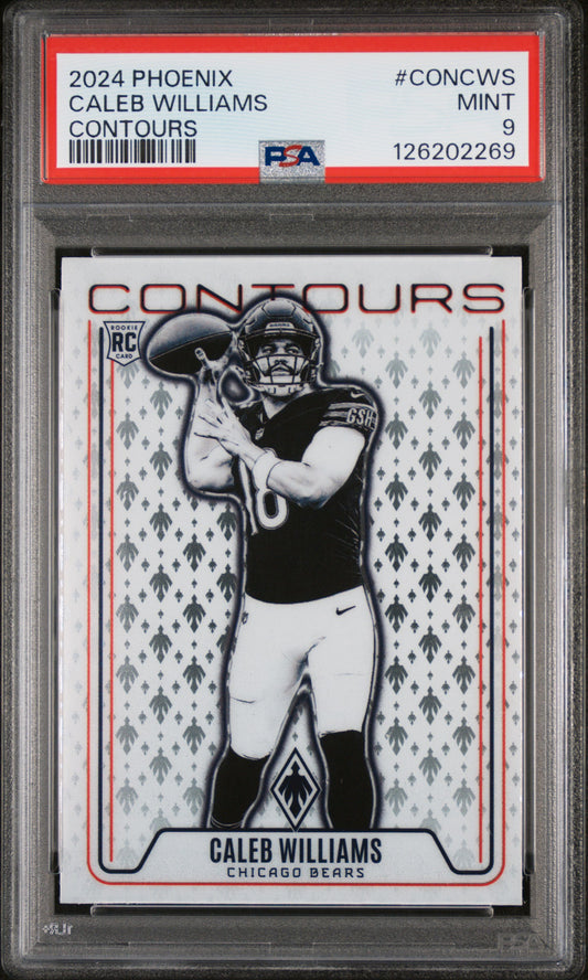 2024 Panini Phoenix Contours Caleb Williams 9 PSA #CONCWS
