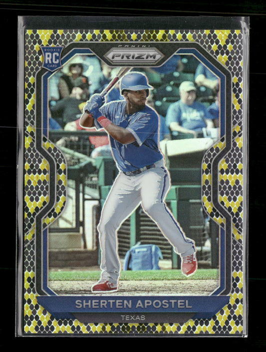 2021 Panini Prizm Snake Skin Prizm Sherten Apostel #/50 #110