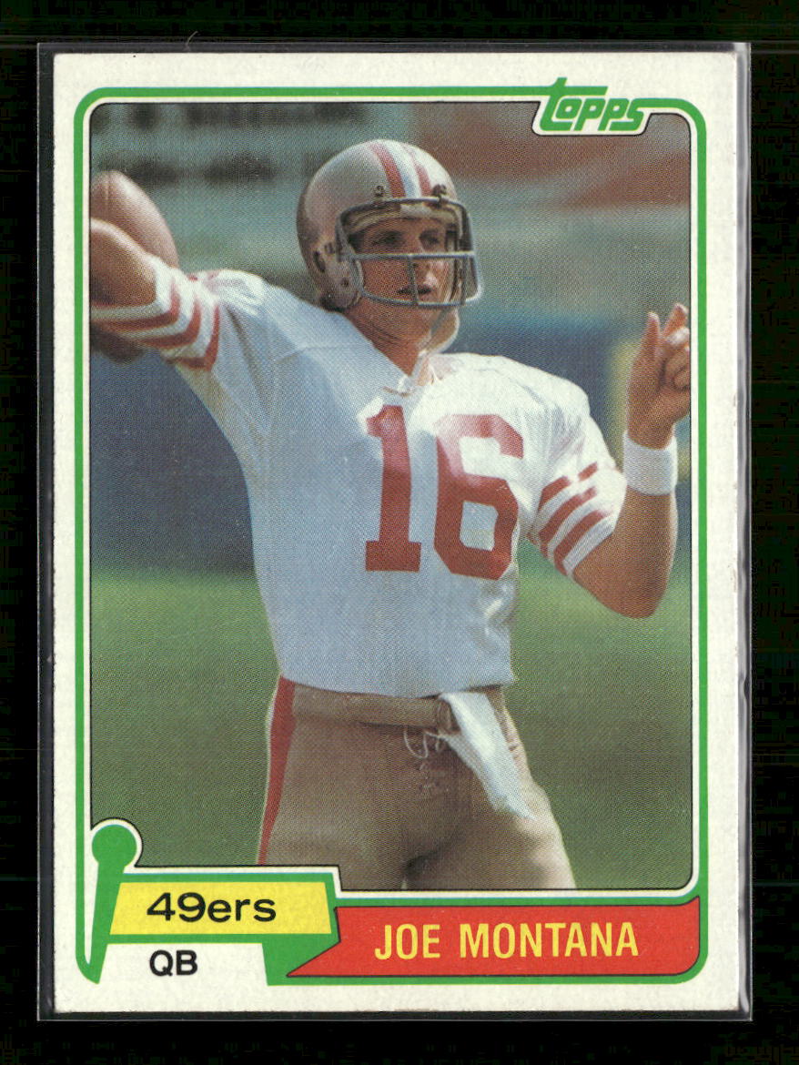 1981 Topps Joe Montana Rookie #216