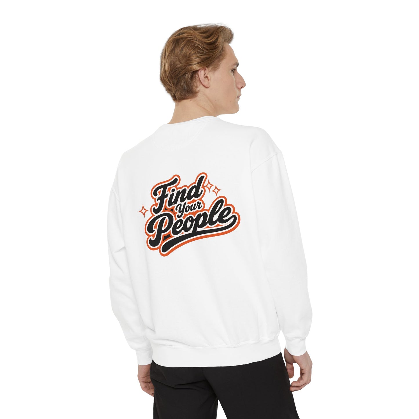 Find Your People Sweatshirt — ORB Trading Cards Retro Graphic Crewneck