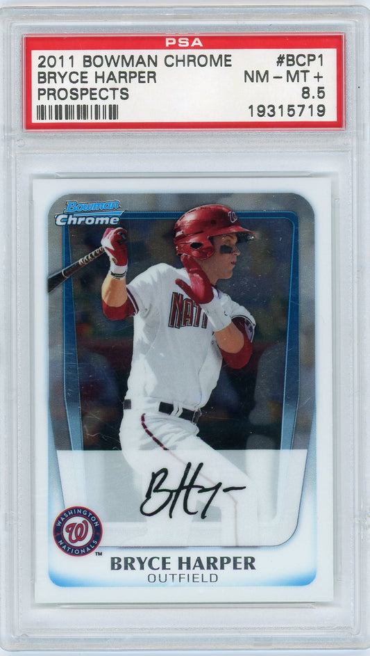 2011 Bowman Chrome Prospects Prospects Bryce Harper 8.5 PSA #BCP1